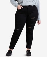 levis black distressed jeans