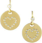 Thumbnail for your product : Roberto Coin Pave Diamond Heart Medallion Earrings