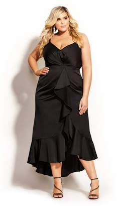 City Chic Passion Maxi Dress - black