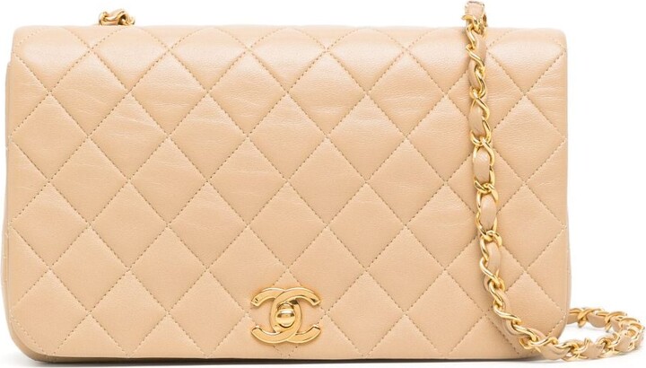Chanel Pre Owned 1990 Full Flap shoulder bag - ShopStyle