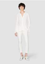 Thumbnail for your product : Derek Lam 10 Crosby | Crosby Cropped Flare Trouser | L | White