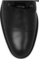 Thumbnail for your product : Markus Lupfer Embellished ribbed-knit and leather ankle boots
