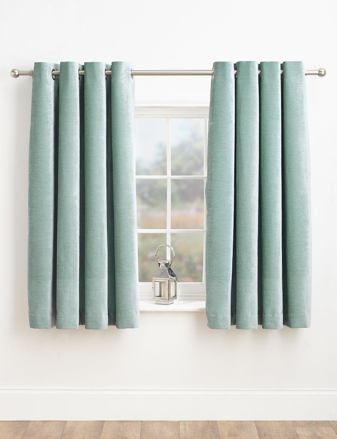 Marks and Spencer Chenille Eyelet Curtains ShopStyle