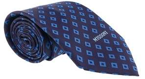 Missoni Diamond Blue Woven 100% Silk Tie