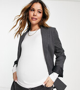Thumbnail for your product : ASOS Maternity DESIGN Maternity ultimate slim fit t-shirt with long sleeves in cotton in white - WHITE
