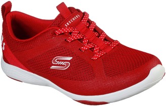 skechers stretch knit red