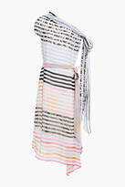 Thumbnail for your product : Roland Mouret Hadera off-the-shoulder knotted printed chiffon midi dress