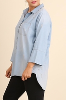 Thumbnail for your product : Umgee USA Washed Chambray Top