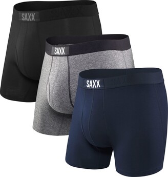 SAXX Underwear Co. SAXX Men's Underwear -ULTRA Super Soft Boxer Briefs with  Fly and Built-In Pouch Support- Underwear for men – Pack of 3 - ShopStyle