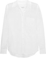 Thumbnail for your product : Equipment Brett embellished washed-silk shirt