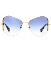 Thumbnail for your product : Miu Miu Hexagonal Sunglasses