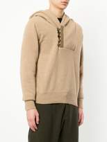 Thumbnail for your product : Kolor button embellished hoodie