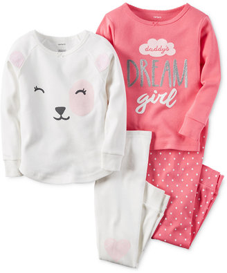 Carter's Girls' or Little Girls' 4-Pc. Daddy's Dream Girl Pajama Set