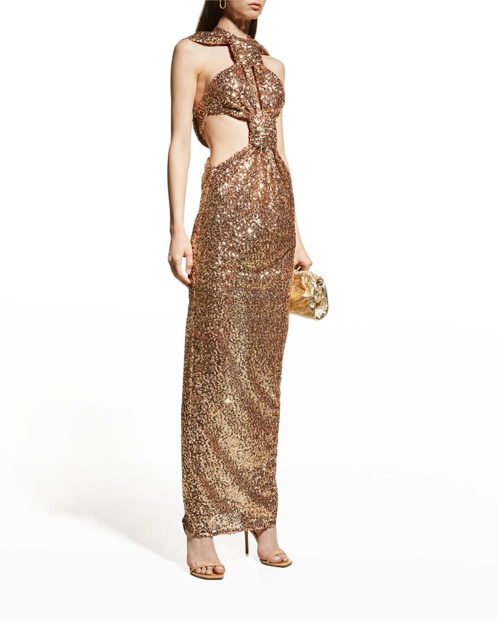 Sequin Halter Dress | Shop The Largest Collection | ShopStyle