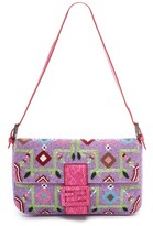 Thumbnail for your product : Fendi What Goes Around Comes Around Beaded Baguette Bag