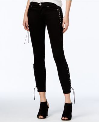Hudson Suki Lace-Up Skinny Jeans