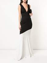 Thumbnail for your product : Nicole Miller colour block fishtail gown