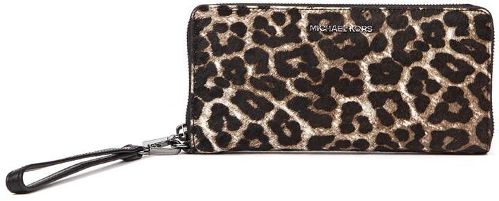 michael kors leopard wallet