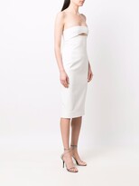 Thumbnail for your product : Saint Laurent Cut-Out Bodycon Silk Dress