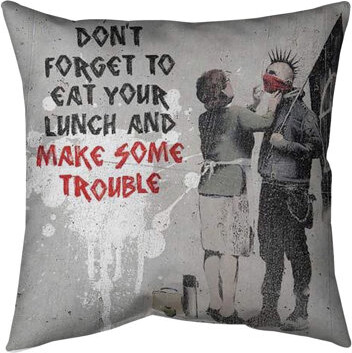 ArtVerse Don't Forget Your Scarf Pillow Cover