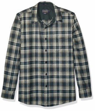 Pendleton Men's Long Sleeve Button Front Fitted Lodge Shirt