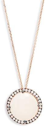 Suzanne Kalan Women's White Moonstone, Sapphire and 14K Rose Gold Pendant Necklace