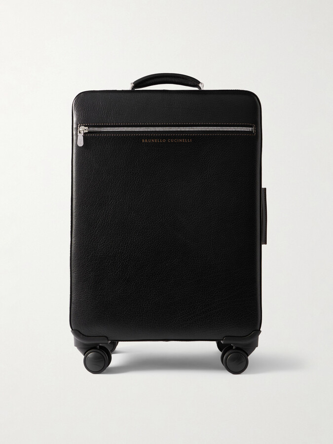 Full-Grain Leather Carry-On Suitcase