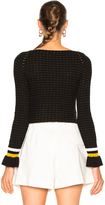 Thumbnail for your product : 3.1 Phillip Lim Long Sleeve Off Shoulder Pullover
