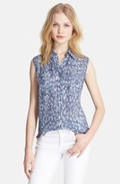 Thumbnail for your product : L'Agence Print Sleeveless Western Blouse