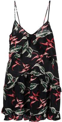 Dondup Foliage-Print Sleeveless Dress