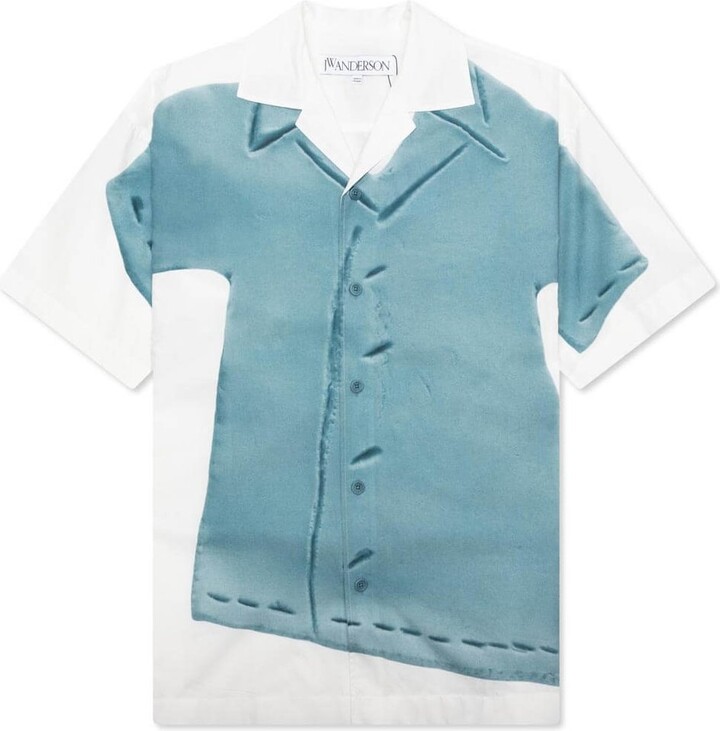 JW Anderson Trompe L'oeil-Print Short-Sleeved Shirt
