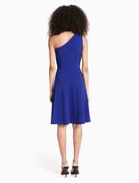 Thumbnail for your product : Calvin Klein one shoulder a-line dress