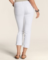 Thumbnail for your product : Chico's Platinum Denim Wide Cuff Crop