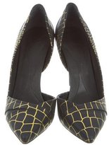Thumbnail for your product : McQ Leather Pointed-Toe Pumps
