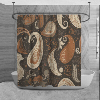 Red Barrel Studio Chitina Paisley Shower Curtain