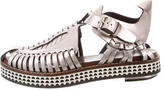 Thumbnail for your product : Proenza Schouler Metallic Round-Toe Platforms