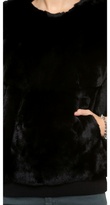 Thumbnail for your product : Theyskens' Theory Binga Fur Sweater