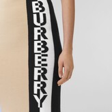 Thumbnail for your product : Burberry Logo Wool Blend Jacquard Skirt