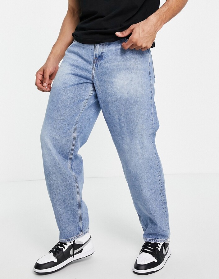 Loose Mens Light Blue Jeans | Shop the world's largest collection of  fashion | ShopStyle