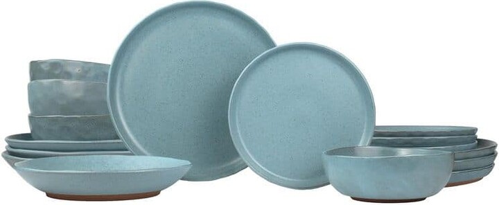 Sango Kaya 16-Piece Casual Blue Stone Dinnerware Set (Service for 4)