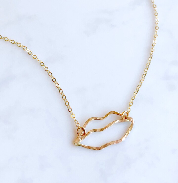 Etsy Lips Necklace