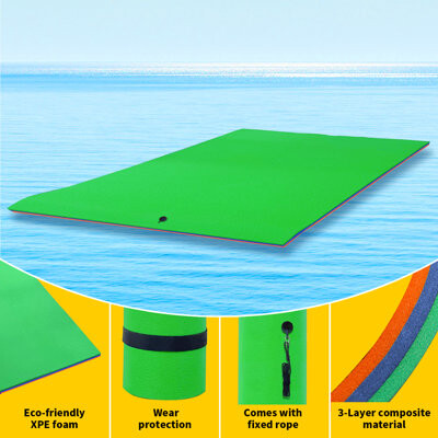 wanan Floating Mat, 3-Layer Tear-Resistant XPE Foam, Giant Lily Pad for Water Recreation Pool, Suitable for Multiple Users