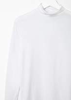 Thumbnail for your product : Sunspel Roll Neck Top White