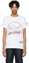 Thumbnail for your product : Greg Lauren White Paul and Shark Edition Logo T-Shirt