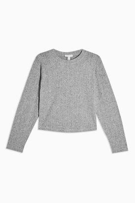 Topshop Split Back Cut and Sew Sweater