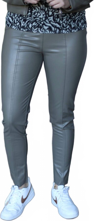 Rino&Pelle Maisa Faux Leather Legging In Hunter