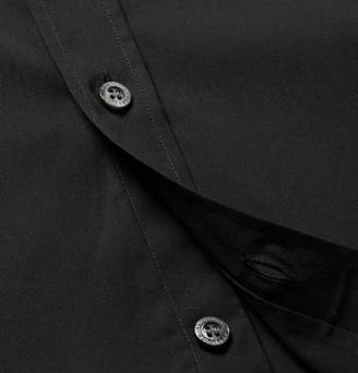Burberry Slim-Fit Stretch-Cotton Poplin Shirt - Men - Black