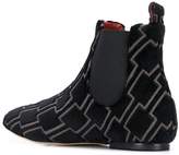 Thumbnail for your product : Bams geometric pattern ankle boots