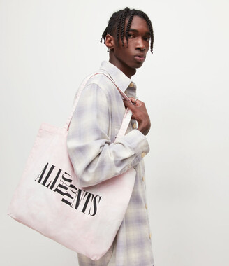AllSaints Split Oppose Tie Dye Tote Bag | Size One Size | White Urulu Pink