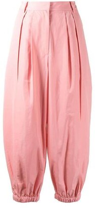 Tibi Taffeta Loose Fit Pant